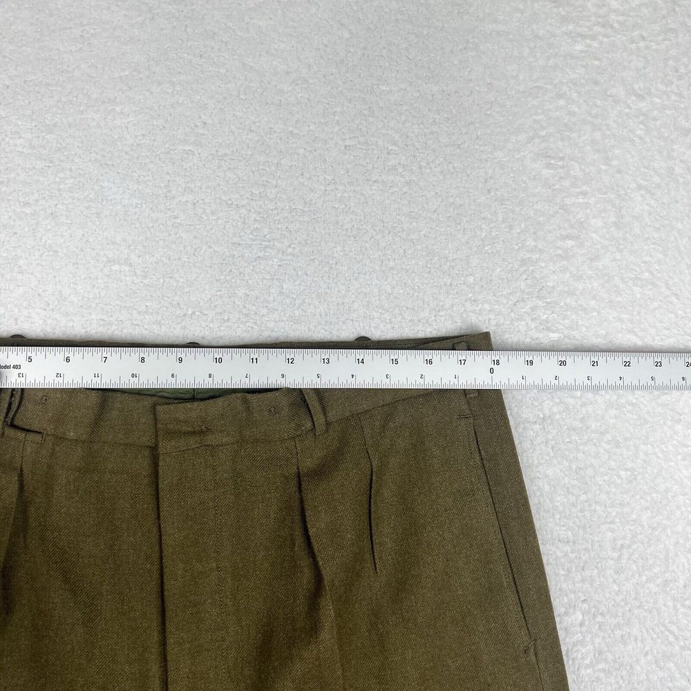 Vintage Military Pants Mens 39x27.5‎ Green Wool 1968 Trousers Australia Army - Picture 8 of 13